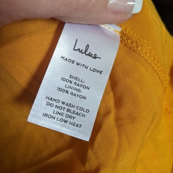 Lulu's Carefree Cutie Yellow Floral Print Tie Strap mini dress NWT size XS - Picture 13 of 13